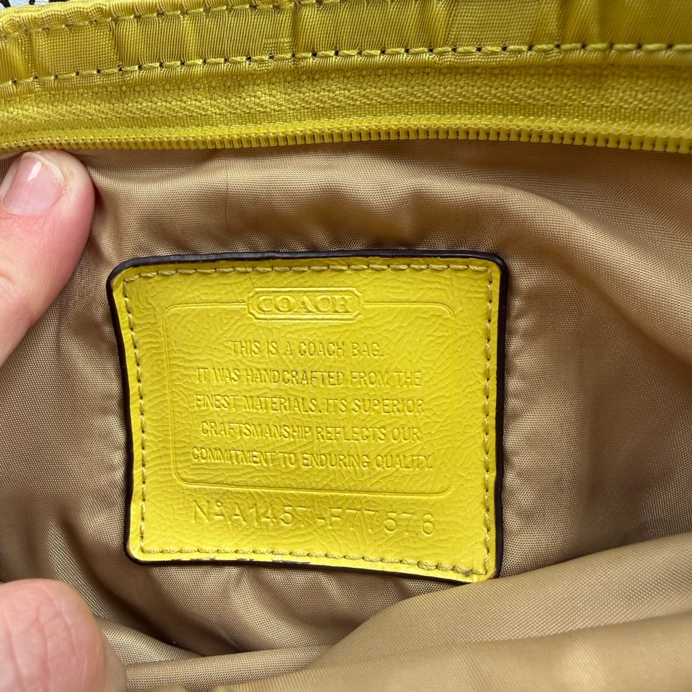 Coach Signature Nylon File Bag - Picture 8 of 10